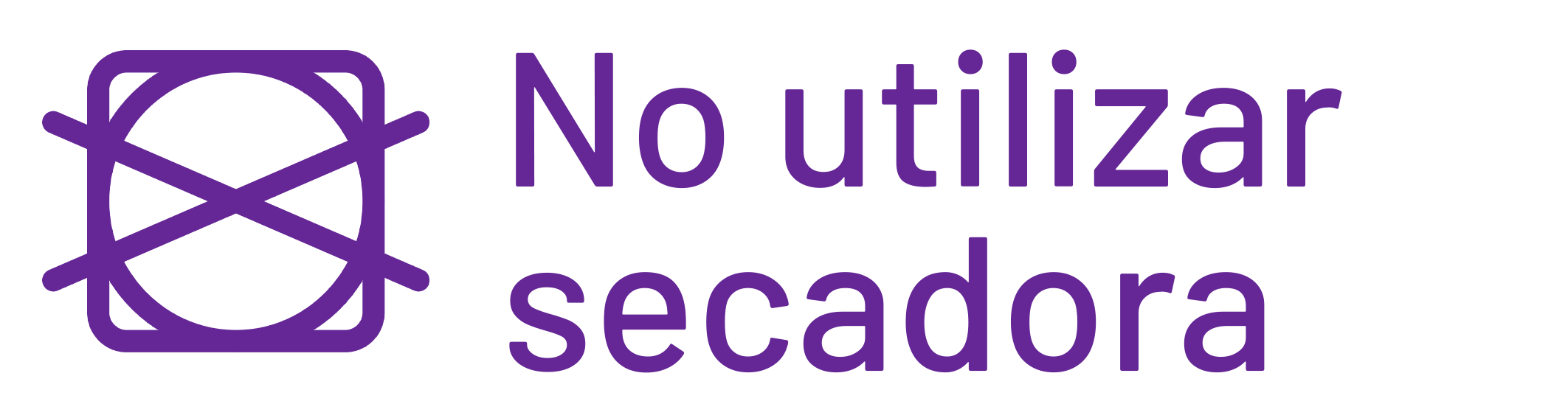 No usar secadora